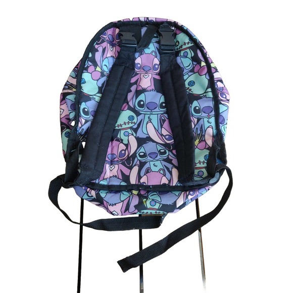 Lilo & Stitch Flip Pak Reversible Backpack Zippered Blue Purple 1N - Picture 2 of 7